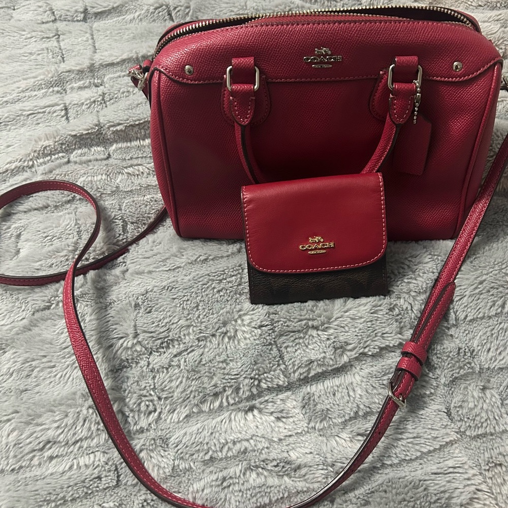 Coach Cherry Red Crossbody Bag